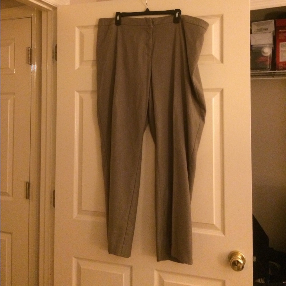 212 Collection Tan/White Dress Pant